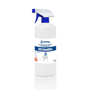 ERG CleanSkin, uniwersalny płyn do dezynfekcji rąk i powierzchni 1L z dozownikiem