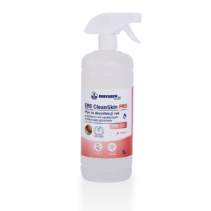 ERG CleanSkin PRO, grejpfrutowy płyn do dezynfekcji rąk 1L z dozownikiem