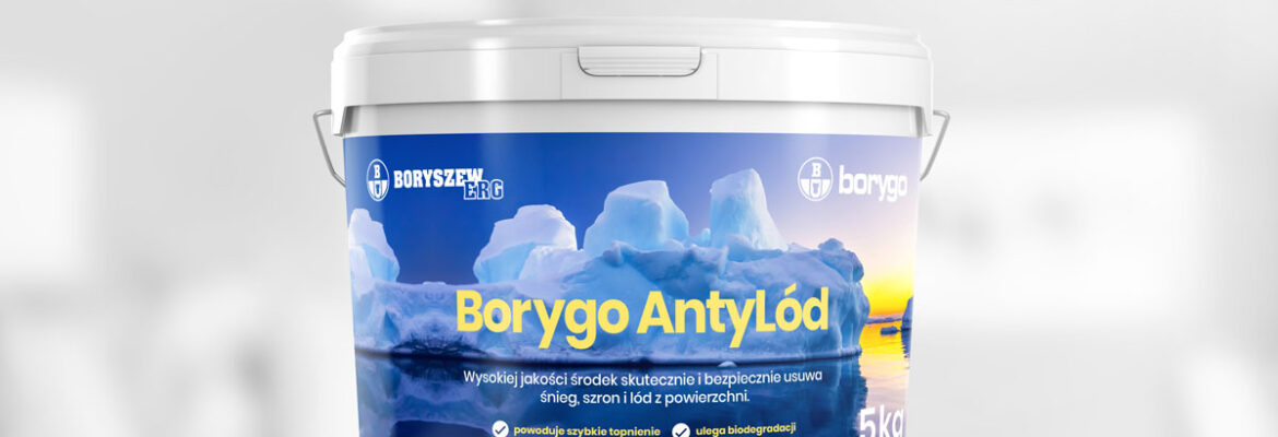 Borygo AntyLód - wysokiej jakości środek skutecznie i bezpiecznie usuwa śnieg, szron i lód z powierzchni