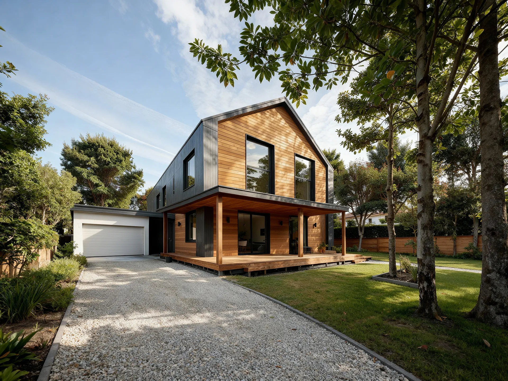 House with PVC cladding board