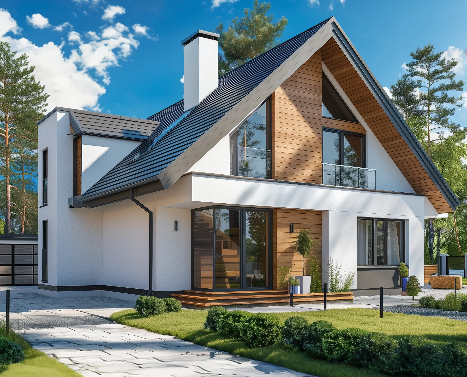 House with modern facade